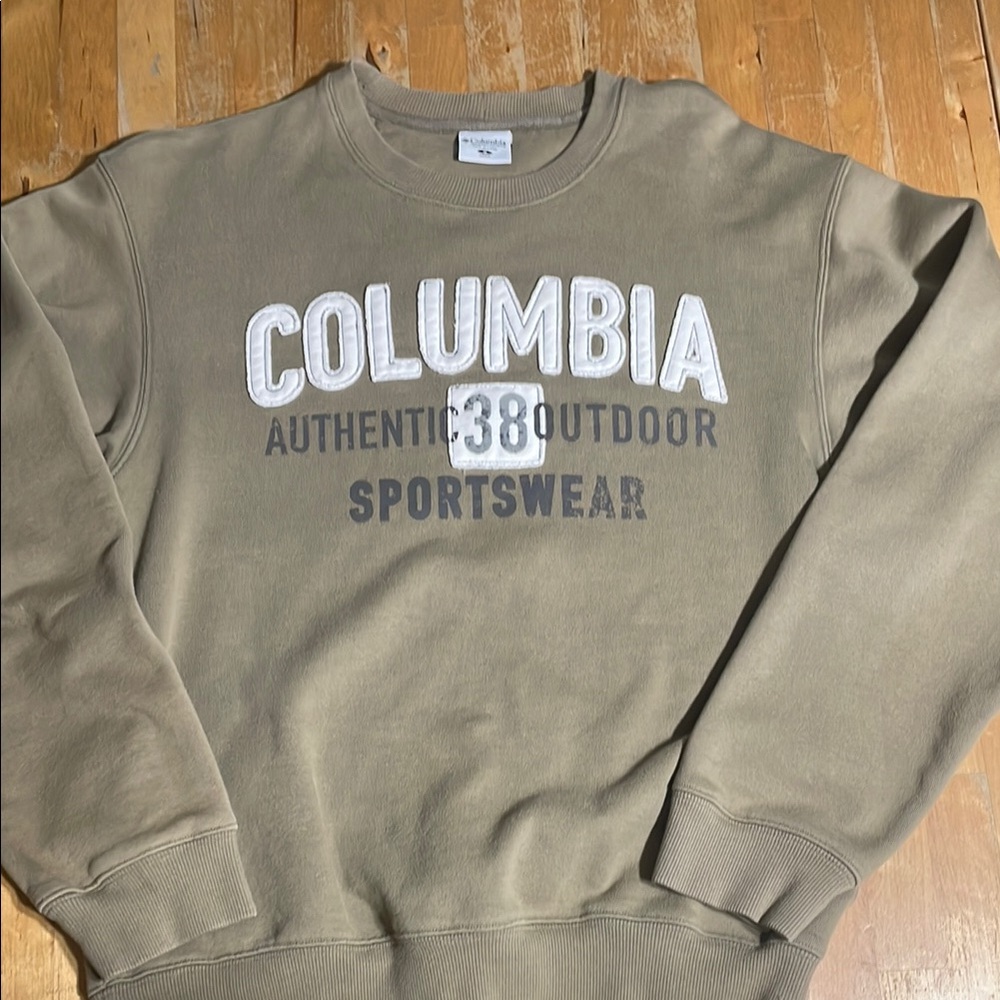 Columbia olive green Crewneck Sweatshirt